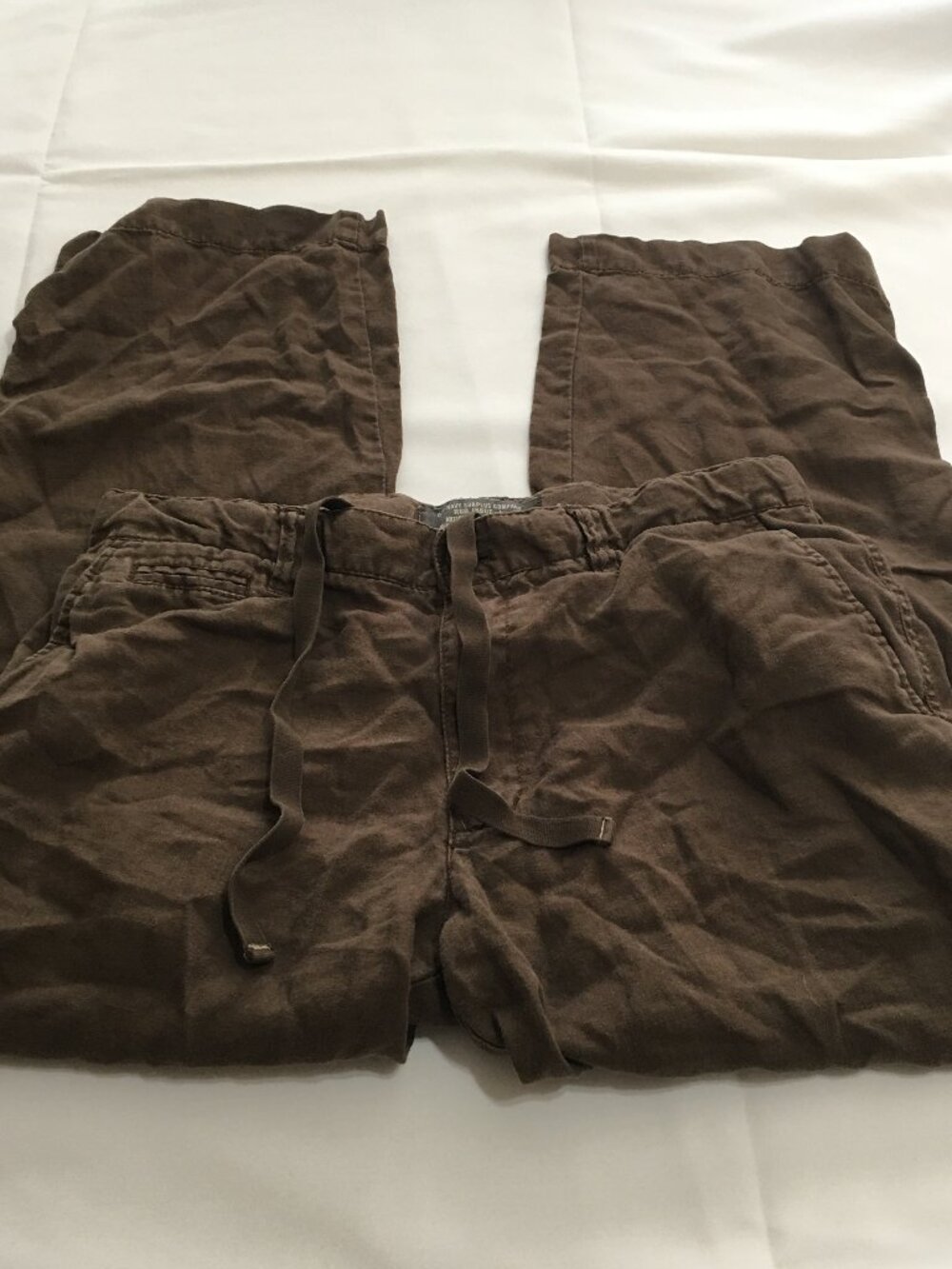 Vintage Y2k Old Navy Brown Military Surplus Company Baggy Cargo Pants Men 34x30